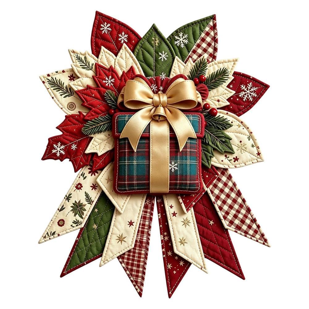 Quilted Christmas Tree Door Hanging Kit | DIY Wreath Sewing Project Kits
