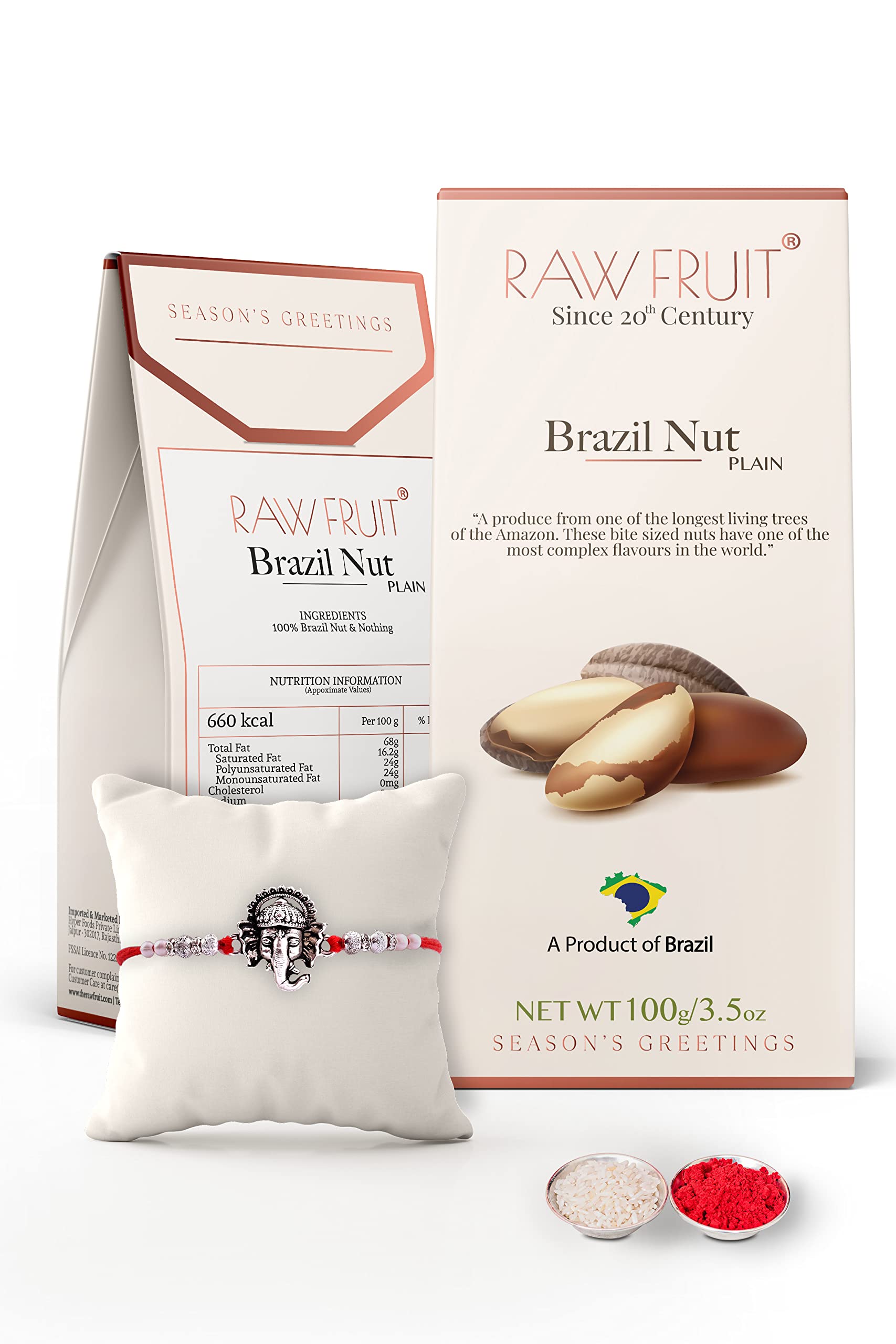 Rakhi for Brother Combo Dry Fruit Gift Pack Premium Imported Brazil Nut 100 Grams Pack Rakhi Gift for Brother Rakhi For Brother Dry Fruit Combo Pack Brazil Nut Plain (B0B31C5GMS) Amazon Price History, Amazon Price Tracker