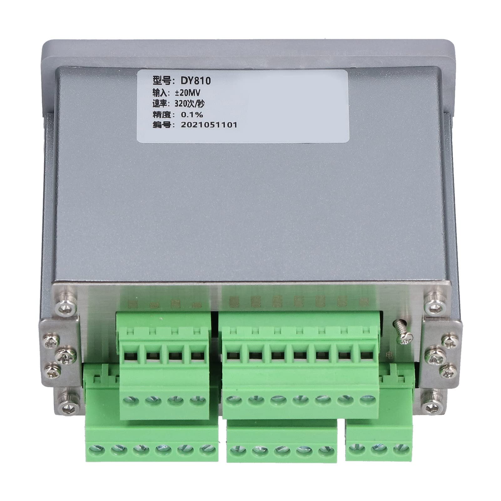 Cryfokt Controller per Celle di Carico, Strumento di Pesatura Digitale a Doppio Display con Display LED a 6 Cifre e relè a 4, con Comunicazione da 15 a 30 V CC, Guscio in Alluminio