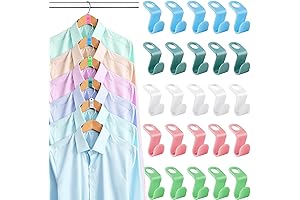 100 PCS Clothes Hanger Connector Hooks for Plastic Hangers