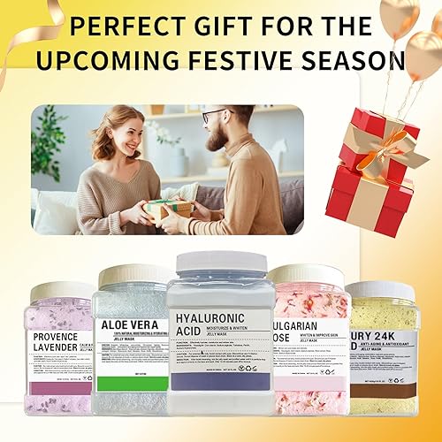 Miniatura 3 de Máscara de gelatina en polvo para faciales, cúrcuma, antiarrugas, elimina el acné, mascarilla facial profesional para eliminar las líneas finas, la