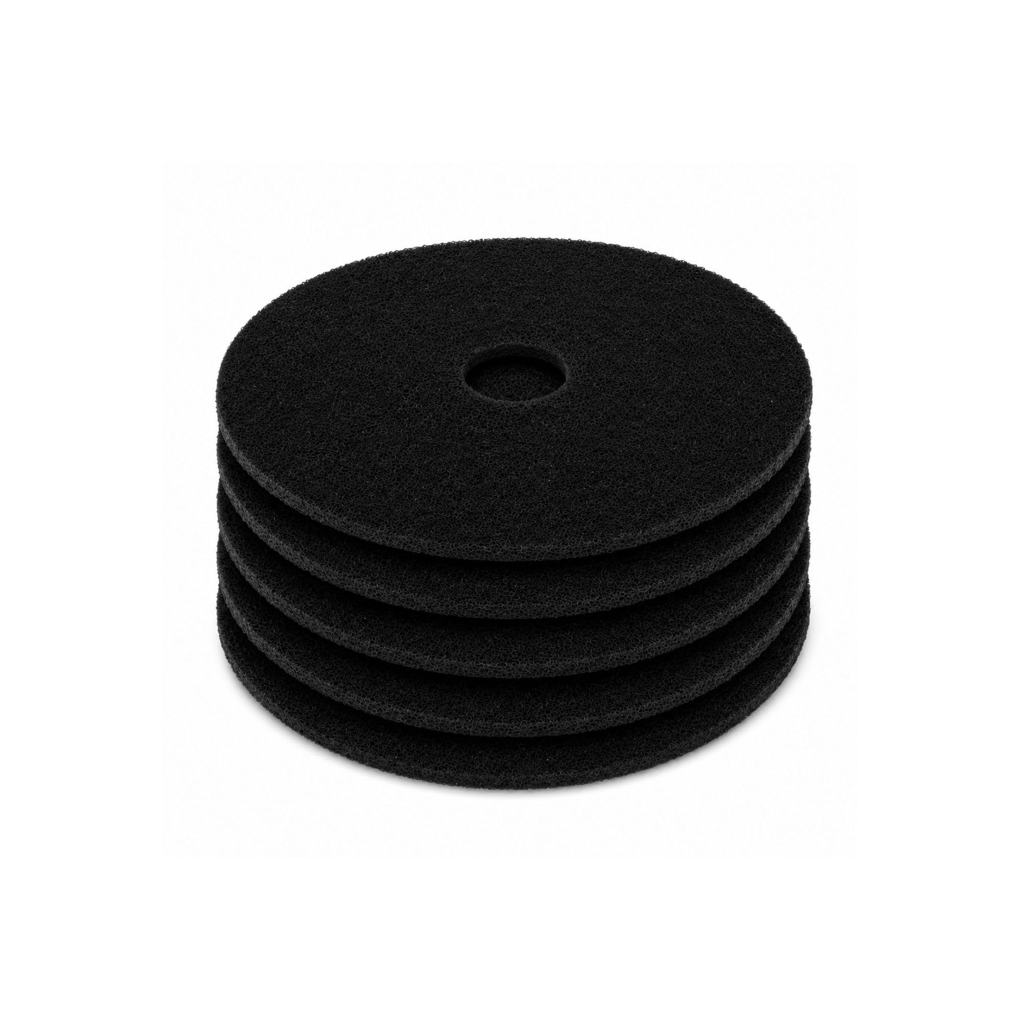 Disco Abrasivo per Monospazzola, 5 Pezzi [Nero, Diametro 432 mm]