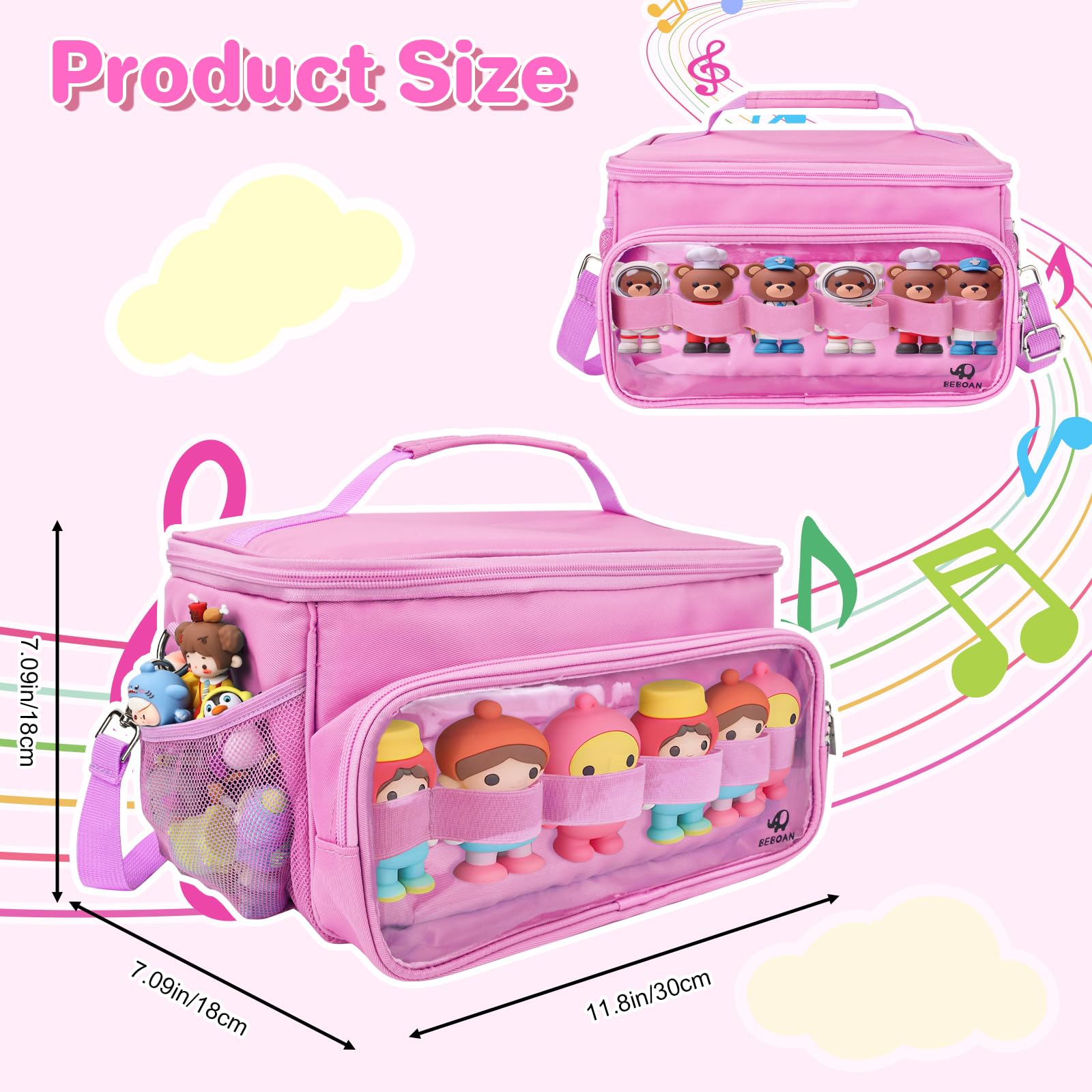 BEBOAN Carrying Case for Tonies Figures & Tonie Box 2/1, Toniebox Starter Set - Image 2