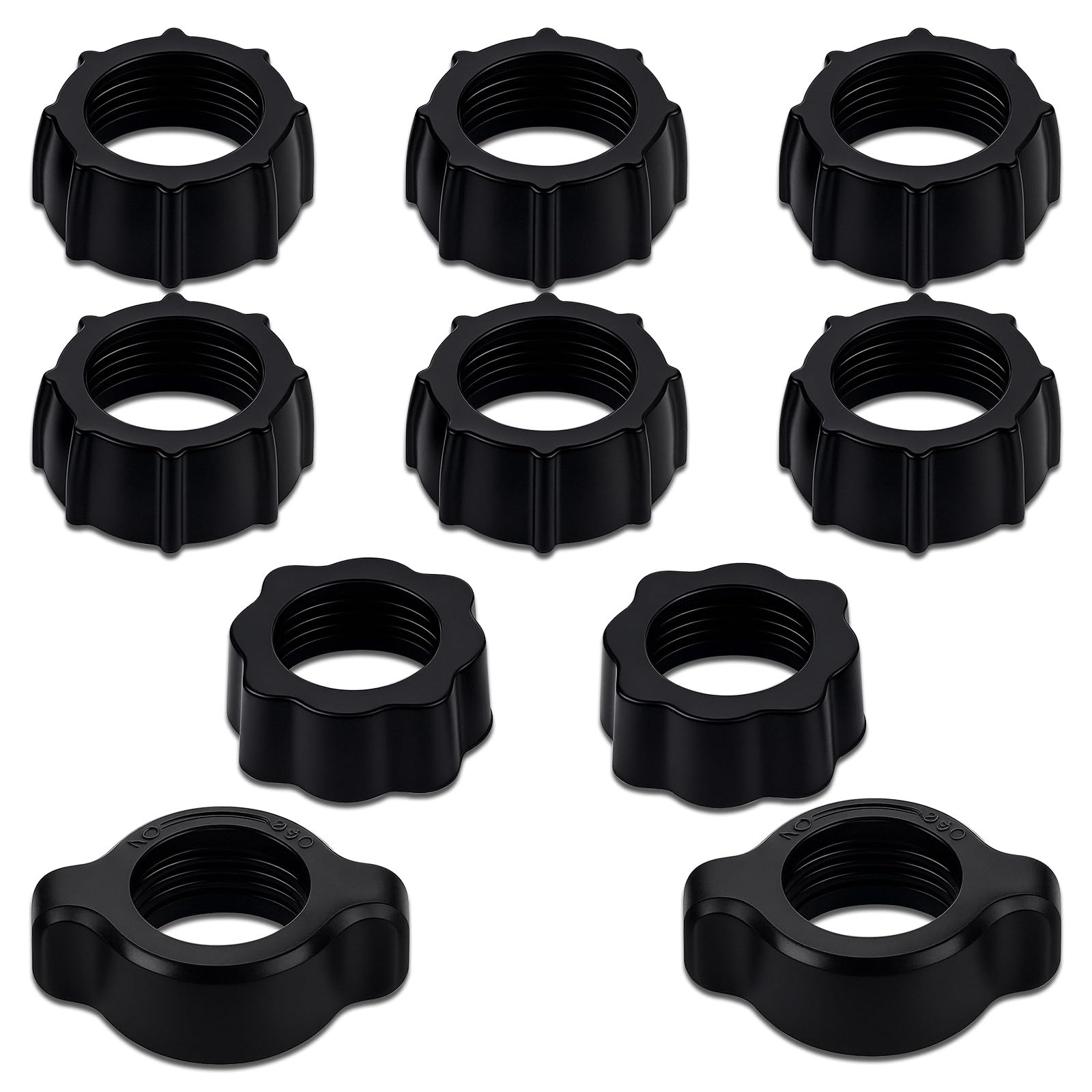 Photo 1 of 10 Pcs Tightening Nut for Replacement Car Mount Screw On, 17mm Ball Nut