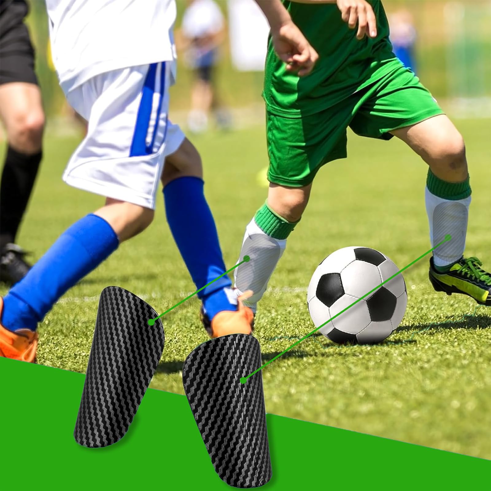 2 Pezzi Mini Parastinchi Calcio 10 x 6 cm Mini Parastinchi Equipaggiamento Parastinchi da calcio Parastinchi Piccoli per ragazzi e adulti