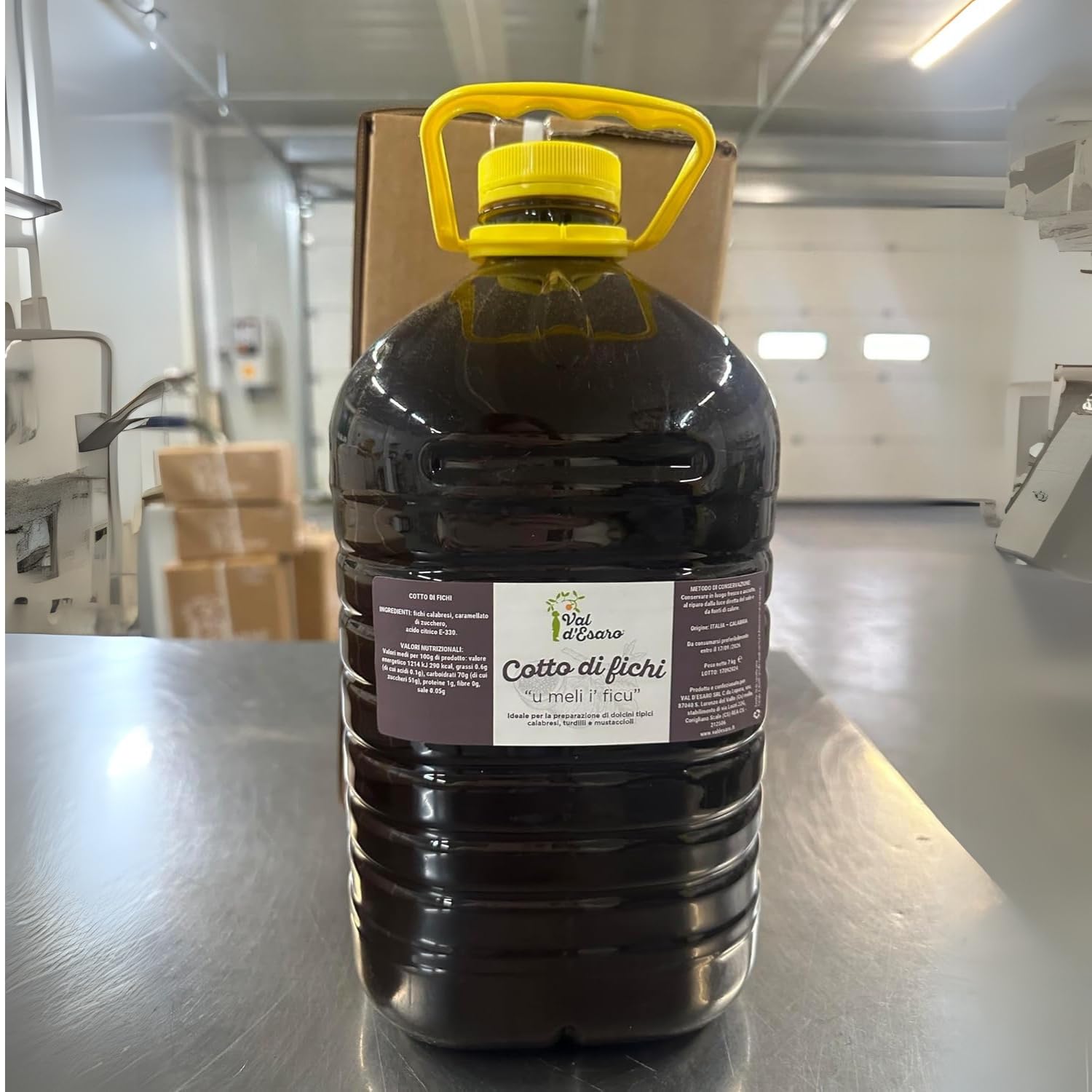 Miele di Fichi - Melassa di Fichi Tradizionale Calabrese 7Kg - Dolcezza Intensa per Dolci e Formaggi - Prodotto Artigianale di Calabria - Val D'Esaro