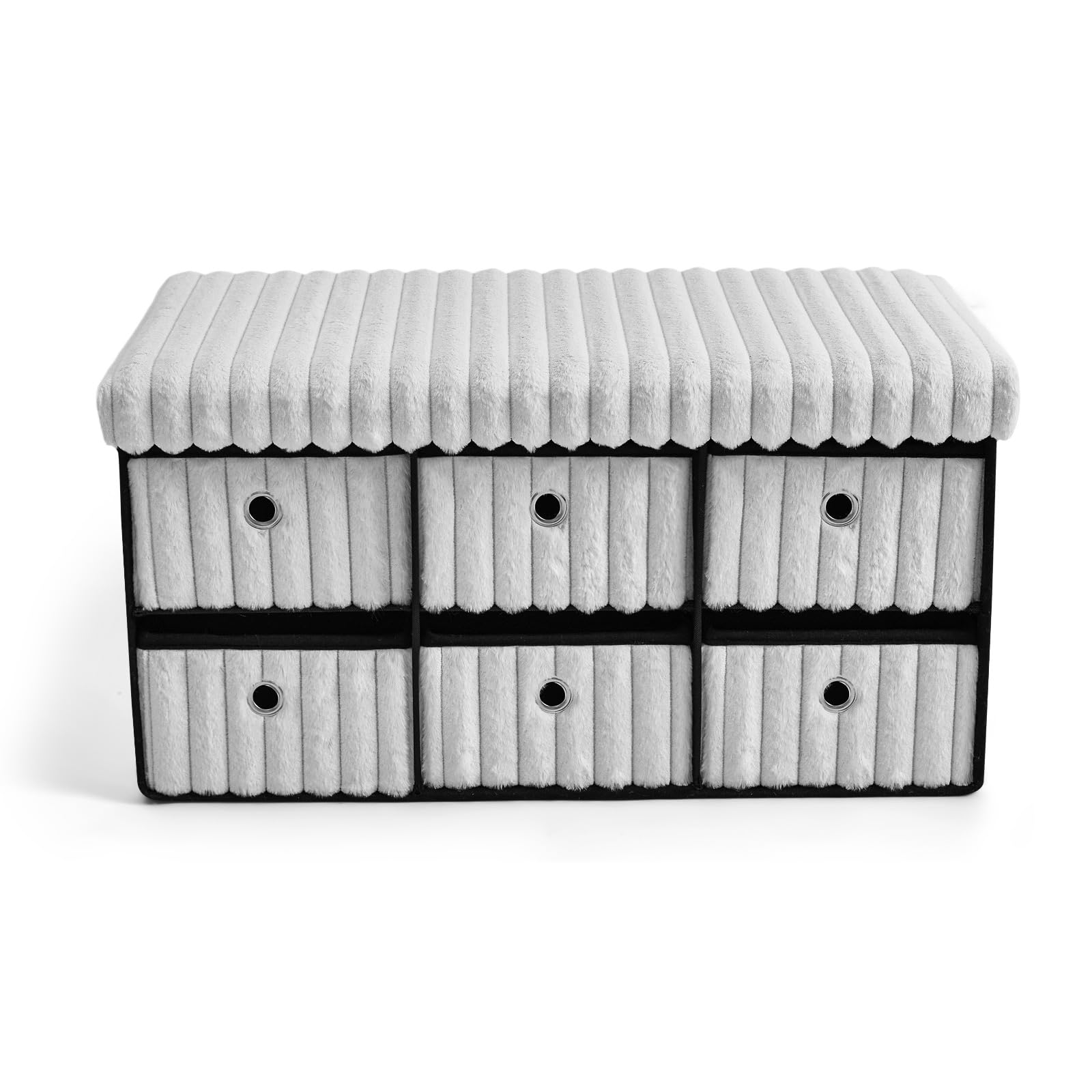 GC GAVENO CAVAILIA Ottoman Storage Boxes with Lid |6-Drawer