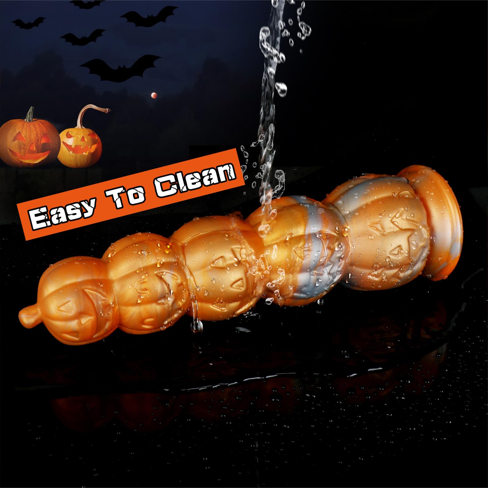 Fantasy Monster Dildo, Anal Dildos Anal Beads for Men, 7.87 Inch Silicone Knot Dildo with Suction Cup, Realistic Dildos for Women, Soft Fat Ribbed G Spot Prostate Fake Penis, Adult Sex Toys: 11.02 Inch Huge Pumpkin Dildo