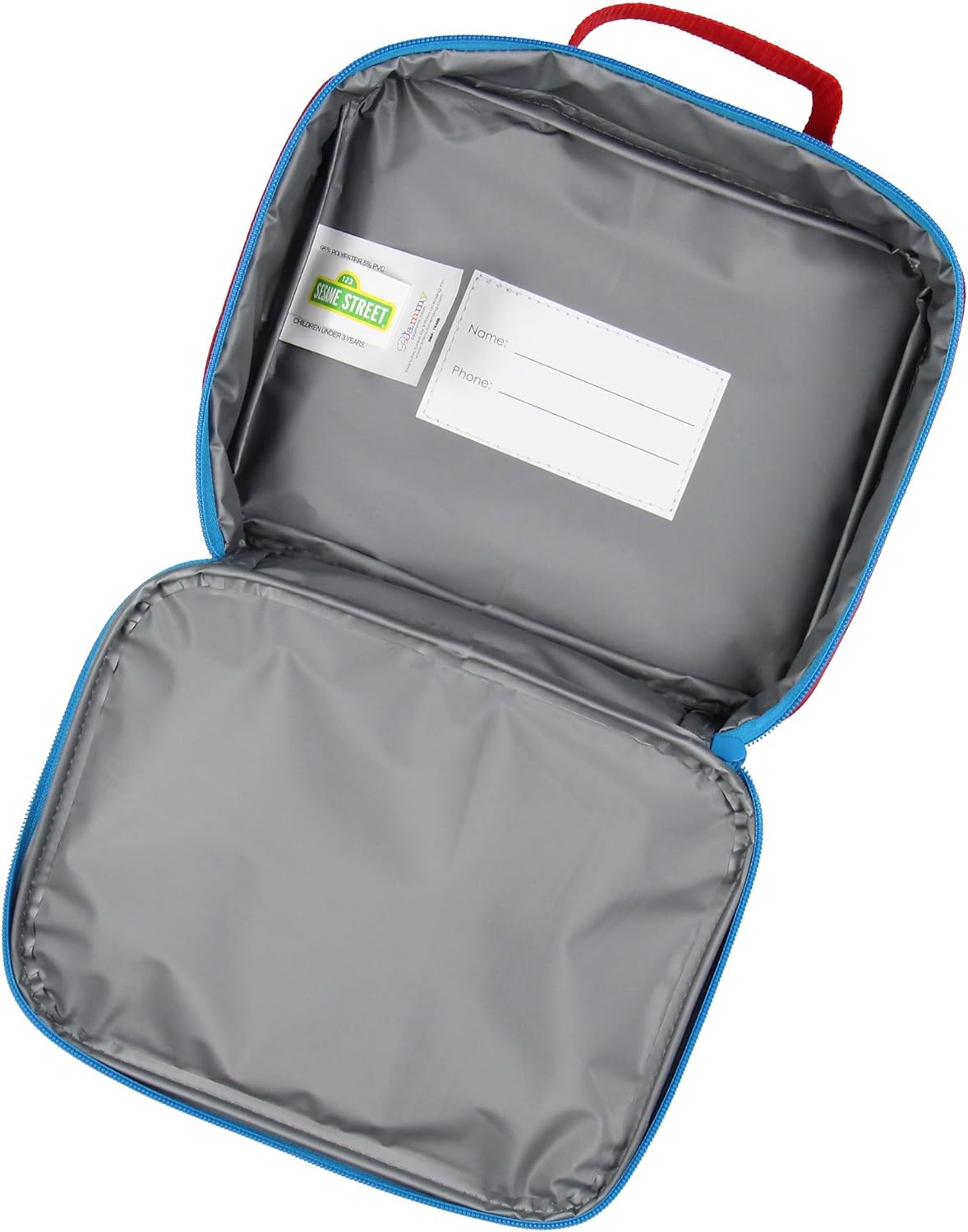 INTIMO Sesame Street It's Elmo HAHA LOL Tossed Face Print Insulated Lunch Box Bag Tote 10" - Image 4