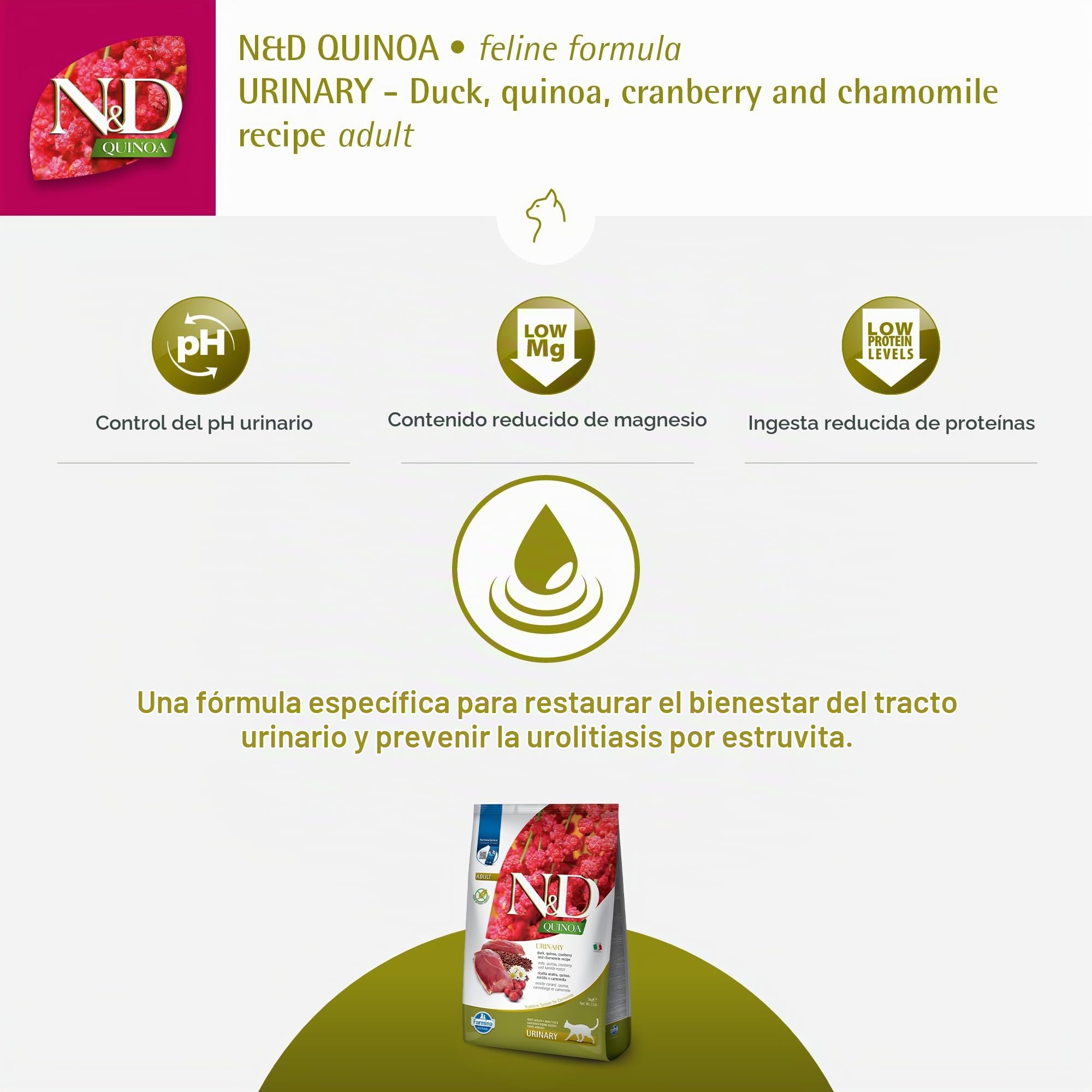 FARMINA ND Cat Quinoa Urinary 5KG