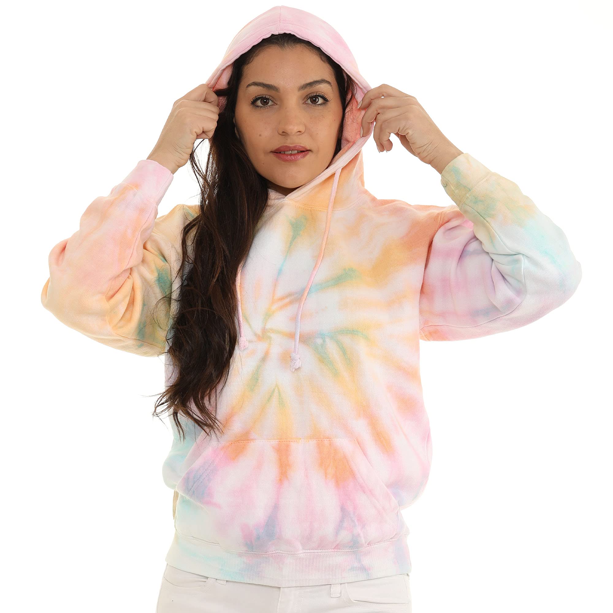 Pure Essence Tie Dye Sweatpants, Long Sleeve T-Shirts, Hoodies, and Crew Neck Sweatshirts (Sizes S, M, L, XL).
