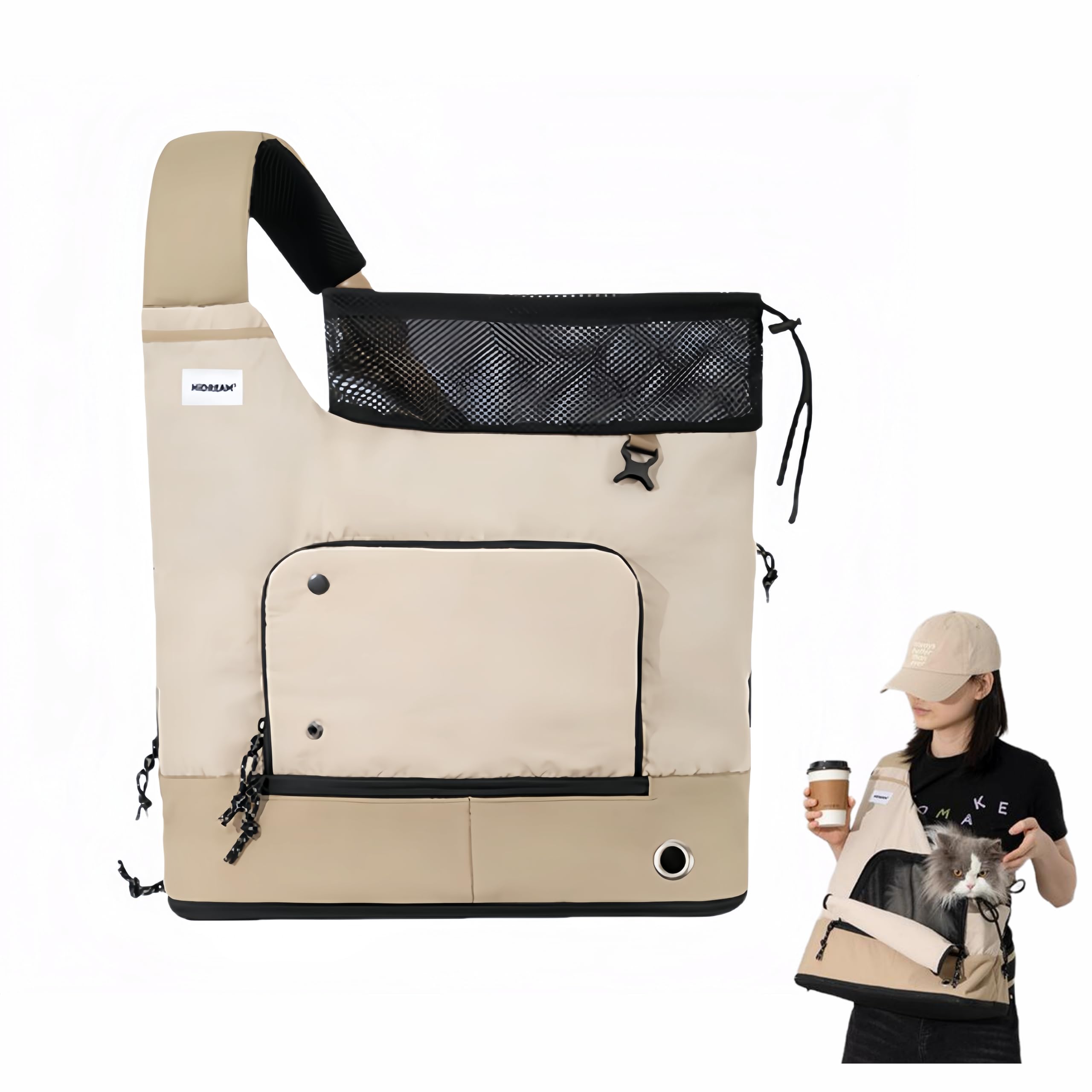 Lucky Friends ペット 抱っこキャリー ソフトクレート ペット抱っこ紐 小型犬、猫抱っこ紐 (ミルクブラウン) Amazon.co.jp: Lucky Friends ペット 抱っこキャリー ソフトクレート ペット抱っこ紐 小型犬、猫抱っこ紐 (ミルクブラウン)  : ペット用品