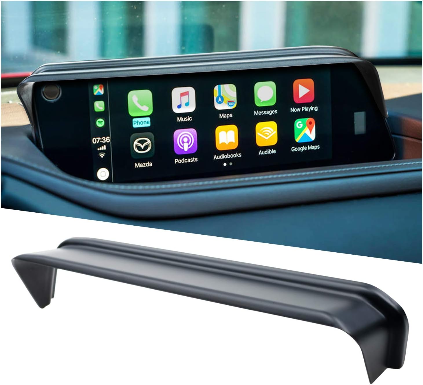 Mazda 3 Cx 30 Gps Sun Visor- Navigation Visor Sunshade Compatible With 2020 2021 2022 2023 2024 2025 Cx-30 Anti Reflective Shade Cx30 No Glare Dash Accessories