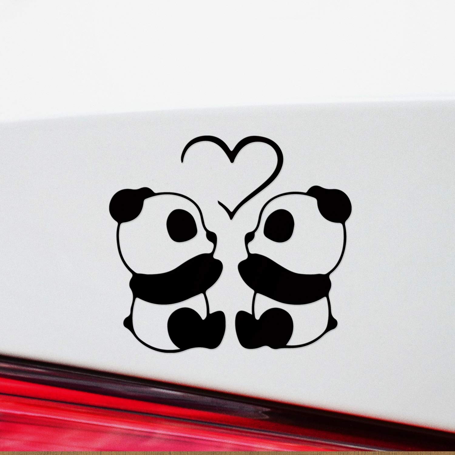 パンダLOVE Amazon.com: Transparent Decal Stickers of Panda Love (Black