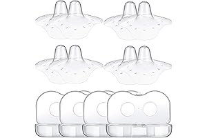 8 Pcs Silicone Nipple Shields Extenders for Latch Difficulties Flat Inverted Nipples(20mm 0.78In)