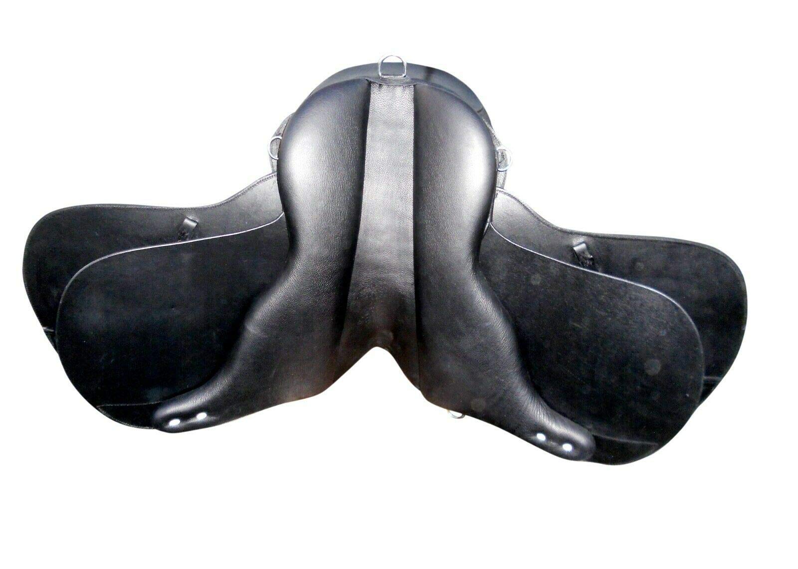 17''' = 43 Cm, Noir: Selle Anglaise Pour Costume Grenoblois En Cuir Avec Selle De Course Interchangeable 23493873