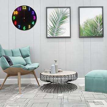 Amazon.co.jp: 3Dカラー数々 ネオン 時計 壁掛け おしゃれ 直径25cm 非 Amazon.co.jp: 3Dカラー数々 ネオン 時計 壁掛け おしゃれ 直径25cm 非