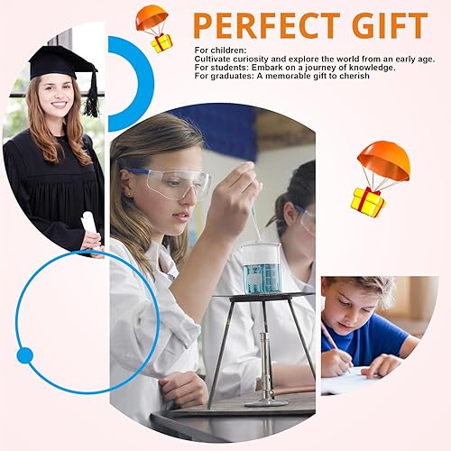 Miniatura 2 de UKKROA - Mesa periódica con elementos reales en el interior - 83 tipos de elementos reales y soporte de exhibición acrílico, para amantes de la