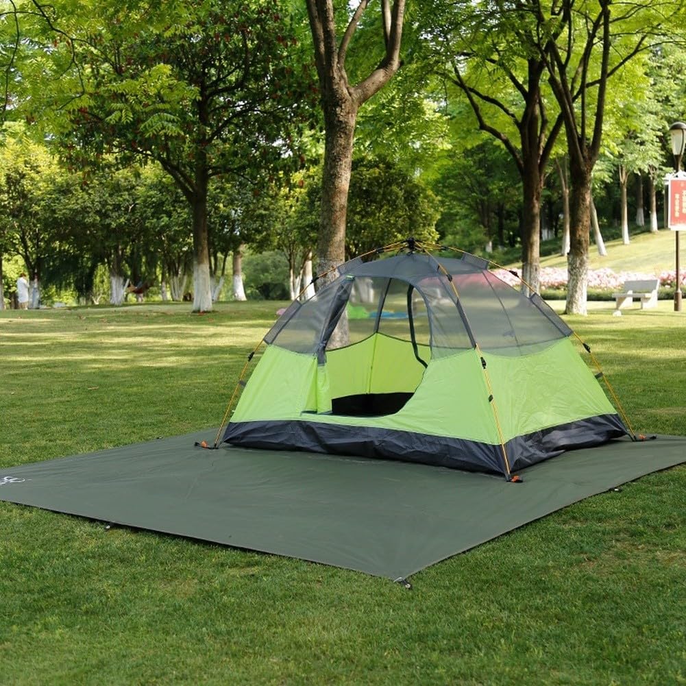 Oxford Telo da campeggio, telo impermeabile con bordi rinforzati e anelli in rame, per tenda, spiaggia, picnic, uso esterno