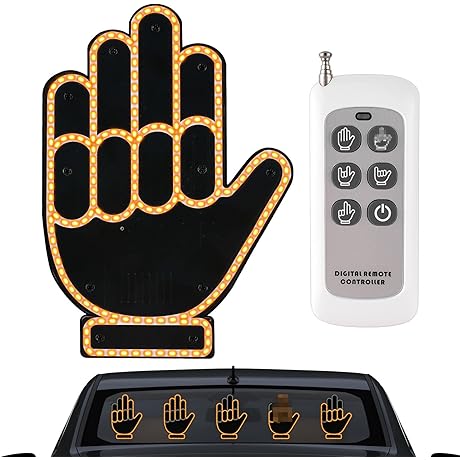Car Finger Lights with Remote