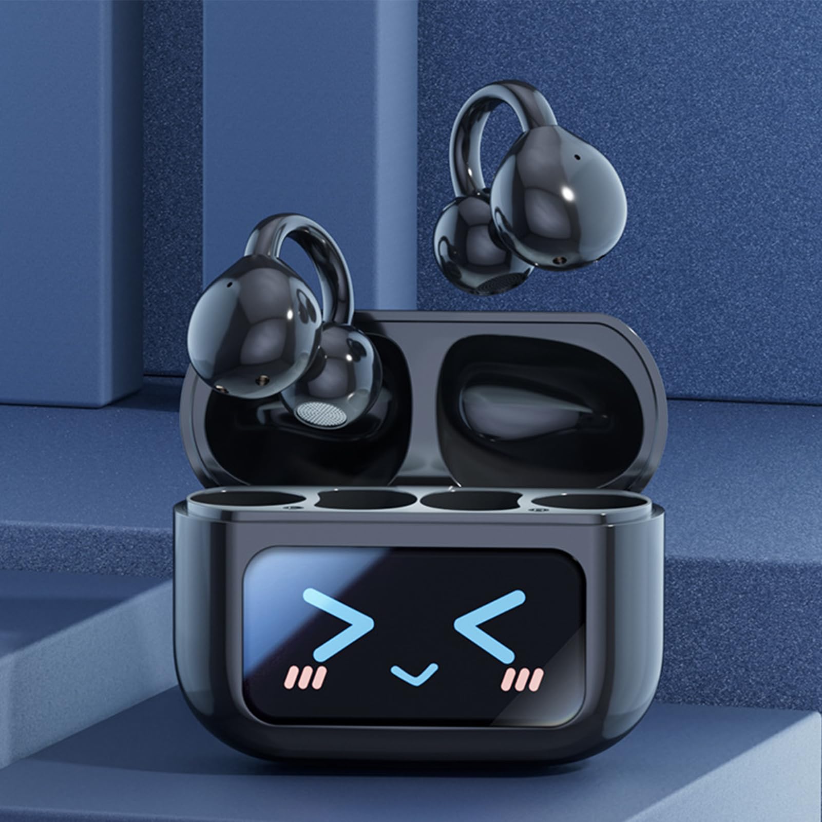 Auricolari intelligenti, auricolari touchscreen | Clip wireless intelligente su cuffia,AI TRADUZIONE AI CANCELLA DI TRADUZIONE Cancellette per le orecchie sportive impermeabili per la traduzione del l