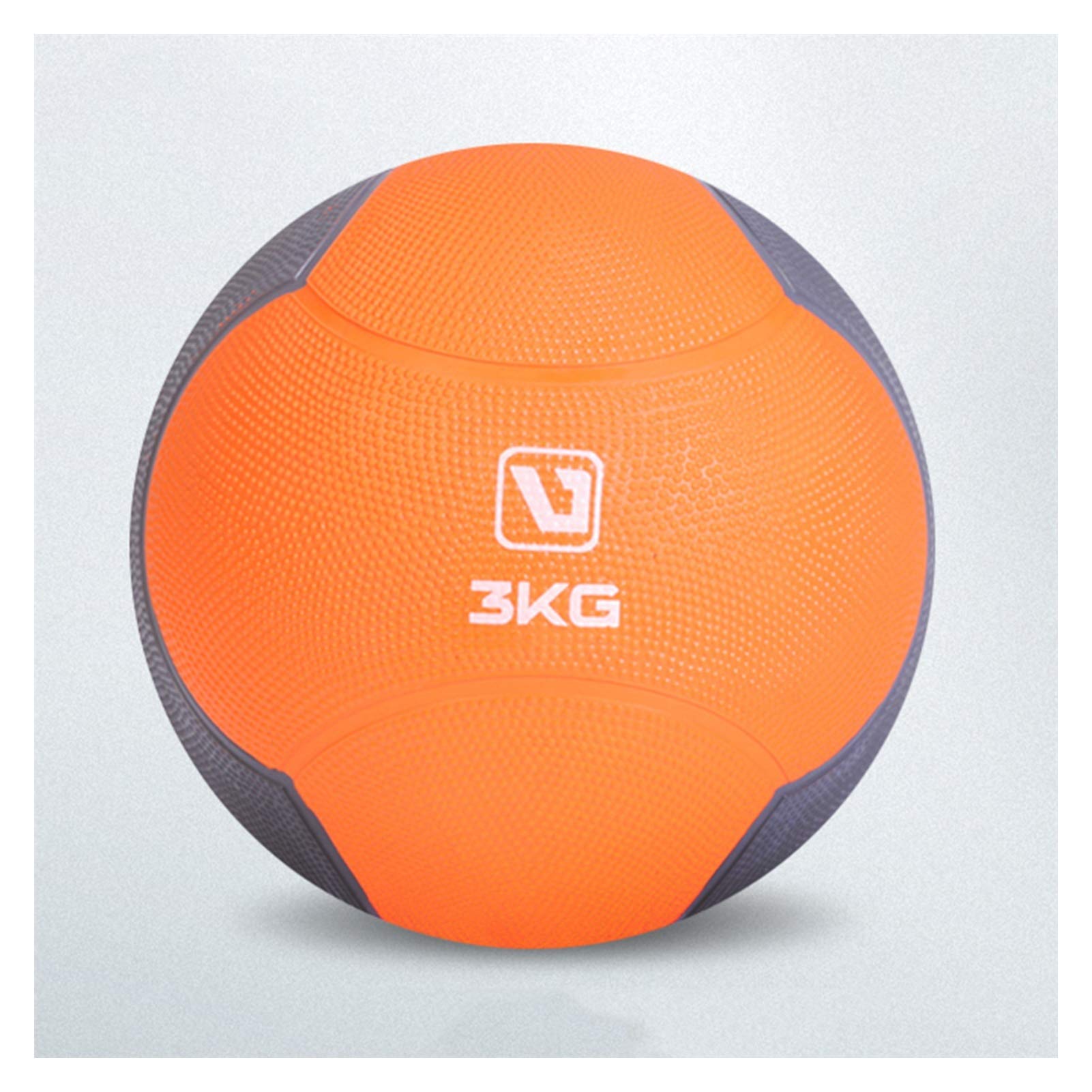 Medicine Ball HUA Colored Medicine Balls, Solid Elastic Rubber Ball, For Core Strength Training Balls For Men And Women, Balance Ball, 10 Weight Options (Size : 3kg)