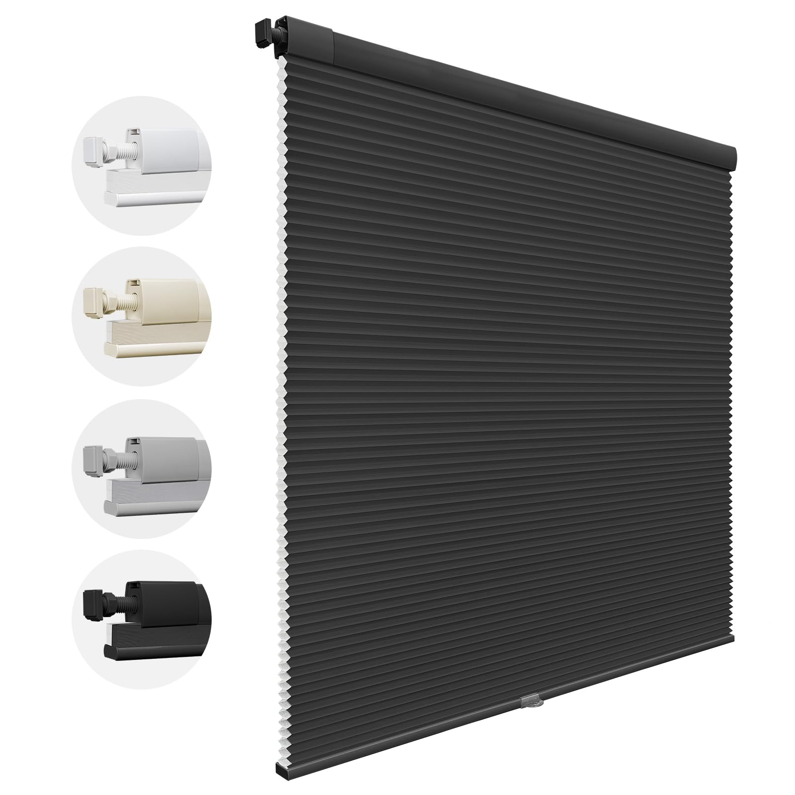 MiLin No Drill Cordless Cellular Shades ColorMatched No