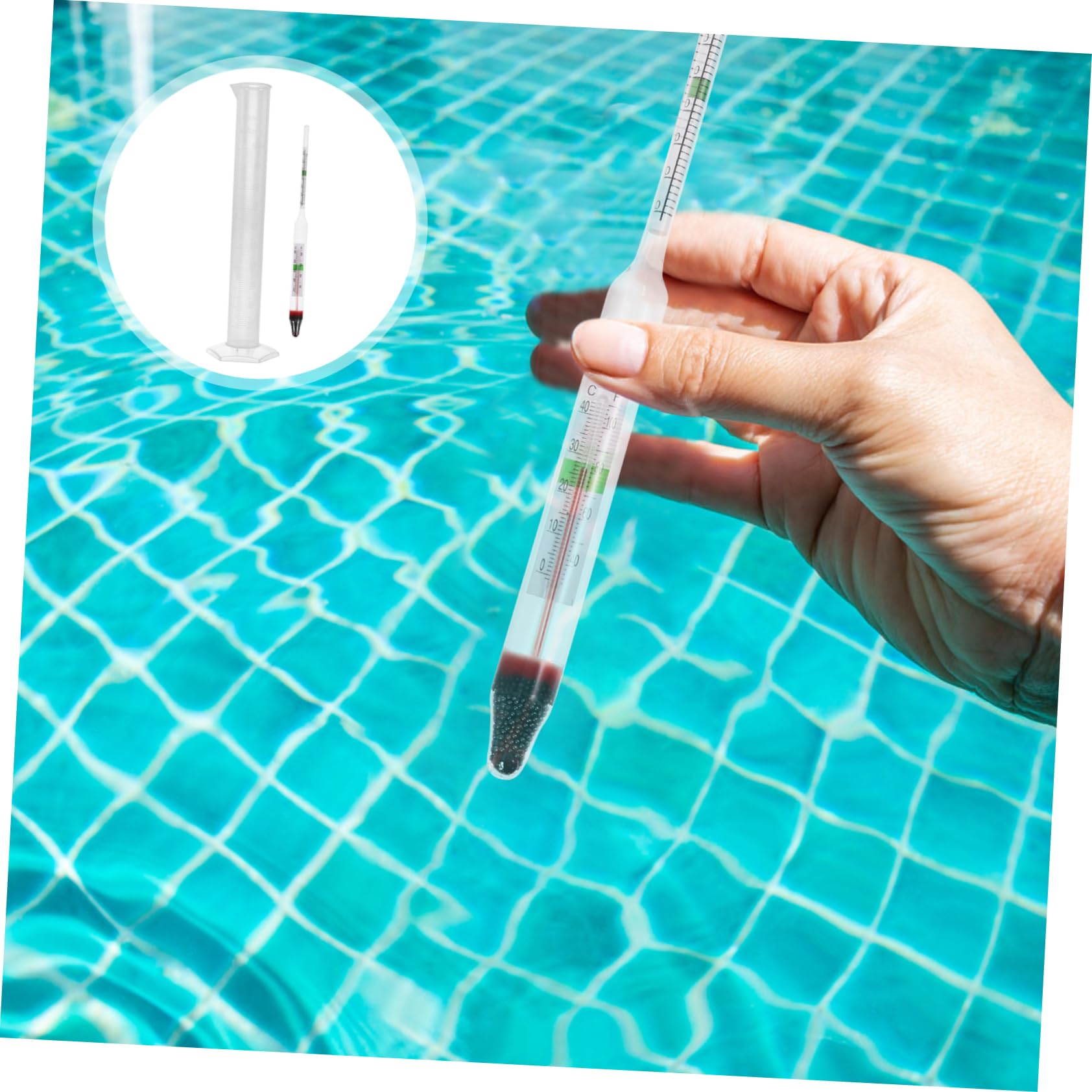 1 Juego Medidor De Agua De Mar Densitómetro Para Pecera Hidrómetro De Vidrio Probador De Medición De Agua Probador De Calidad Del Agua De Mar Salímetro De Agua Salinómetro De