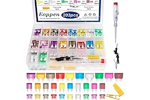 Car Fuses Assortment Kit with Fuse Tester and Puller