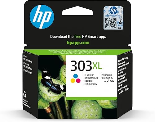 HP T6N03AE 303XL High Yield Original Ink Cartridge, Tri-color, Single Pack