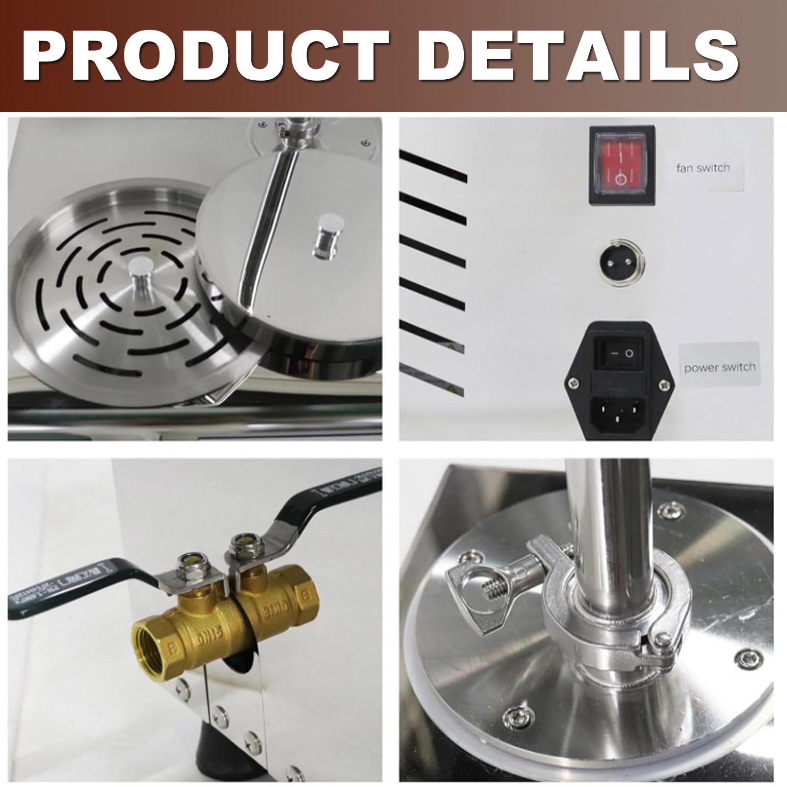 Tempéreuse À Chocolat De Table, Tempéreuse À Chocolat Professionnelle, 5,5 L – 1 000 W, en Acier Inoxydable, Tête Spirale Amovible, Idéale pour Les Chocolateries Et Les Boulangeries.