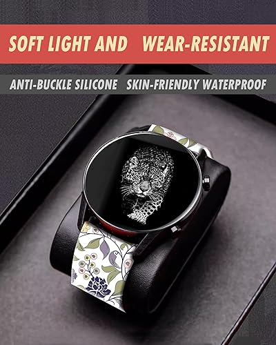 Miniatura 7 de Compatible con Galaxy Watch 65  45 Pro  4 Classic  3 (1.614 in)  Active 2 & 1 Banda, correa de repuesto de 0.787 pulgadas sin decoloración para