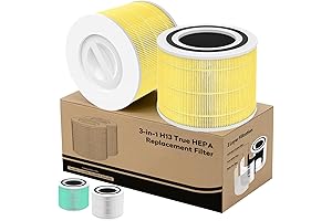 Core 300 Replacement Filter Compatible with LEVOIT Core 300 Air Purifier, 3-in-1 True HEPA Filter