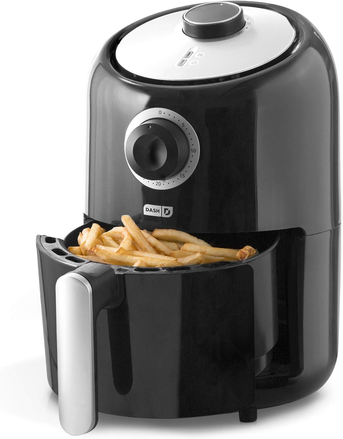 Dash Compact Air Fryer - Healthy Cooking with Auto Shut-Off Feature, Adjustable Temperature Control & Nonstick Fry Basket - Has AirCrisp® Technology - 2 Quart - Black