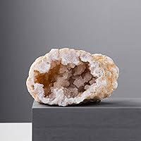 Vista 7 de Natural Agate Geode Slice Quartz Cluster Crystal Points Minerals Specimen High Crystal Cuarzo Cluster/Druzy Natural Reiki Rock Used for Clarity and