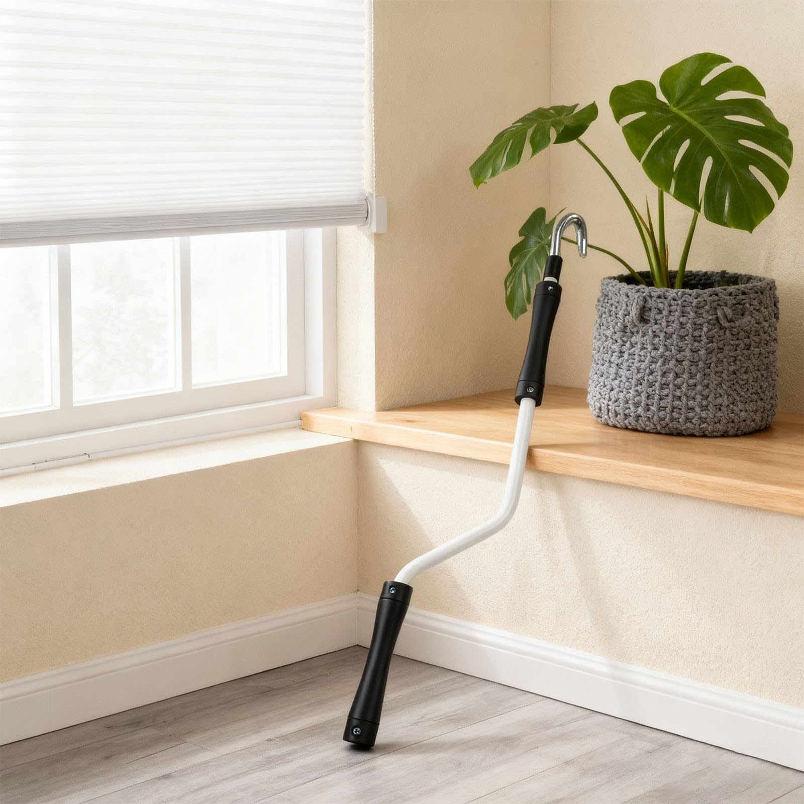 DAZZLEEX Manivelle télescopique pour auvent extérieur 52 cm avec poignée ergonomique pour stores enrouleurs et auvents, compatible avec la plupart des extérieurs et indo