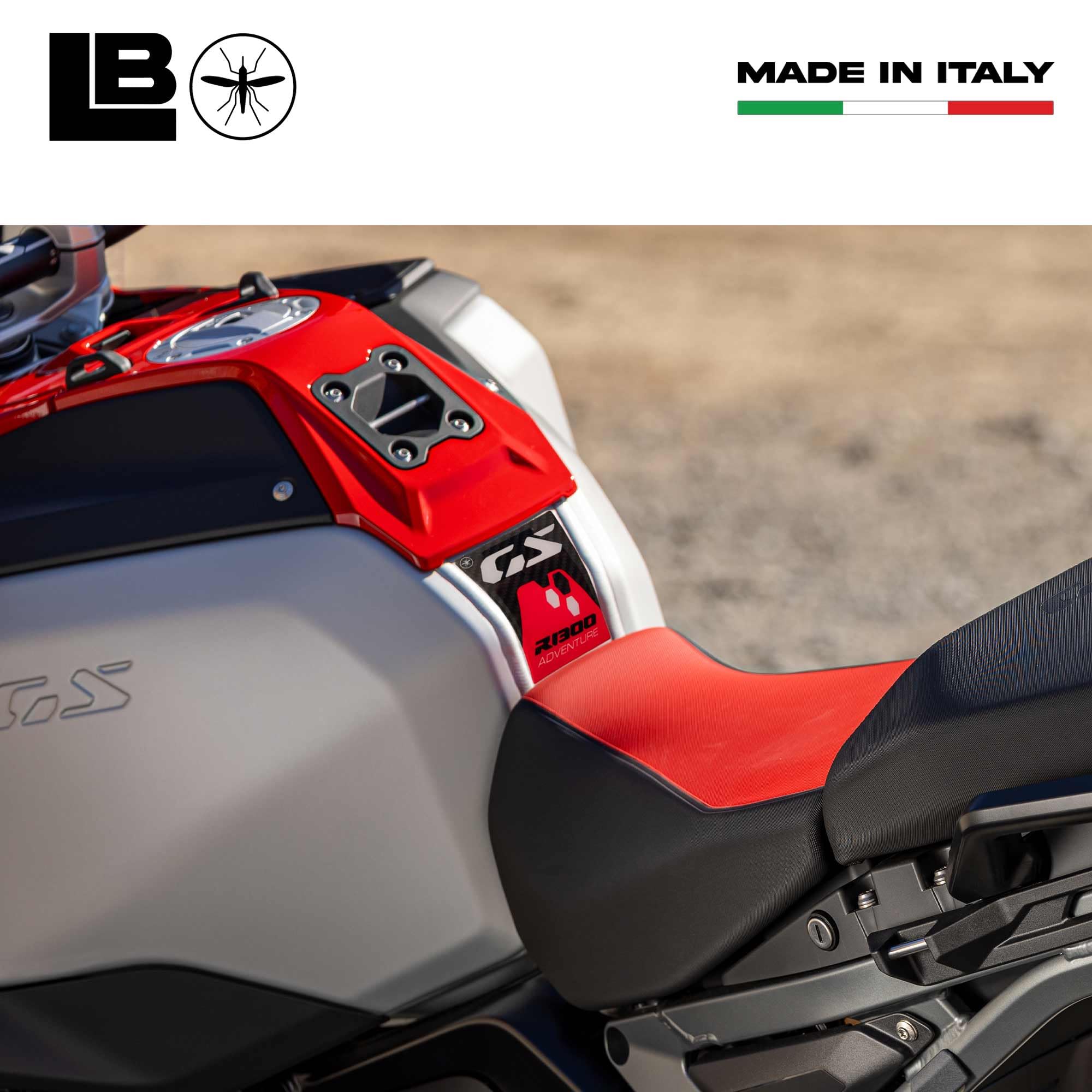 Adesivo 3D resinato protezione serbatoio compatibile con BMW R 1250 GS Adventure (Tank Pad) | Black Doves Graphics - Italia