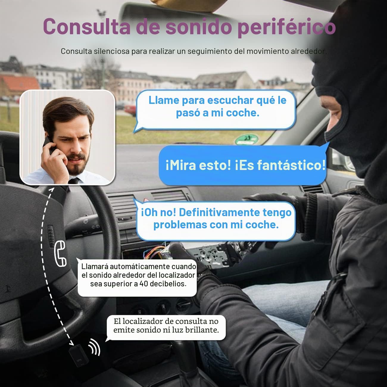 TKMARS GPS Tracker para Coche Mini - 1500mAh Batería Longa Espera, IP65 Impermeable, Antirrobo con Alarmas Múltiples y Electric - Fence, Ideal para Coches, Ancianos, Niños y Mascotas