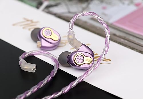 Miniatura 8 de Linsoul BLON x Z Reseñas JoJo - Auriculares dinámicos de 0.394 in para controlador en el oído, HiFi IEM con cable de aluminio OFC chapado en plata