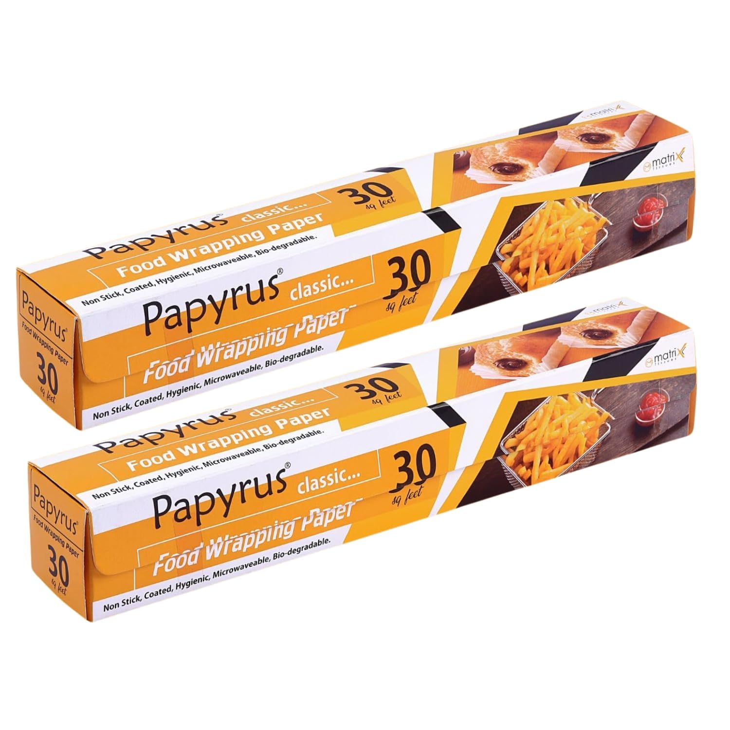 Papyrus Butter Paper Roll for Roti 9 Mtr Pack of 2 | Wrapping Roll for Food | Foil Wrap for Packing | Food Wrap Non Stick Paper | Food Wrapping Paper | Parchment Paper Food Wrapping Paper