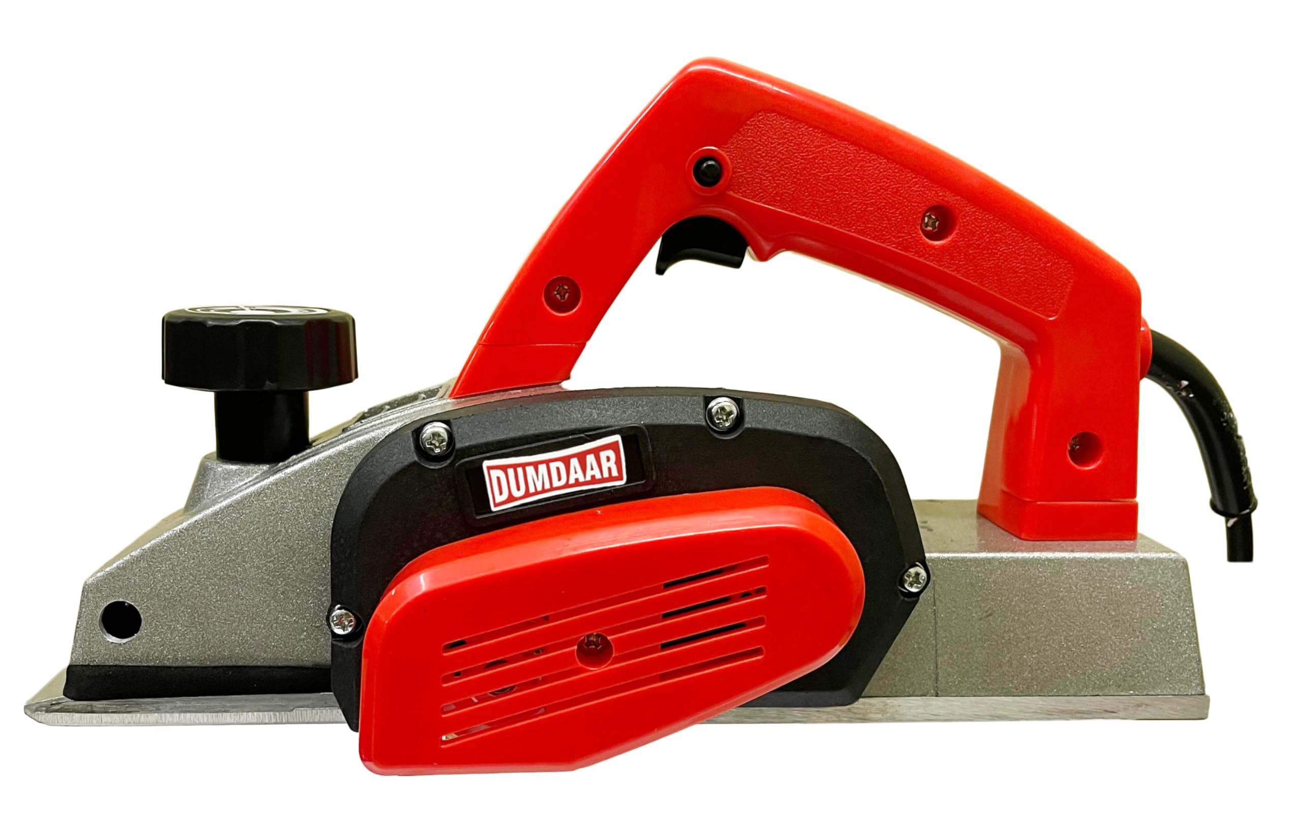 Inditrust Dumdaar Electric Wood Planer 82mm 750W (Red) | Corded Professional Wood Planing Machine with Accessories | Heavy Duty Hand Planer for Carpentry, Furniture & DIY Work 3
