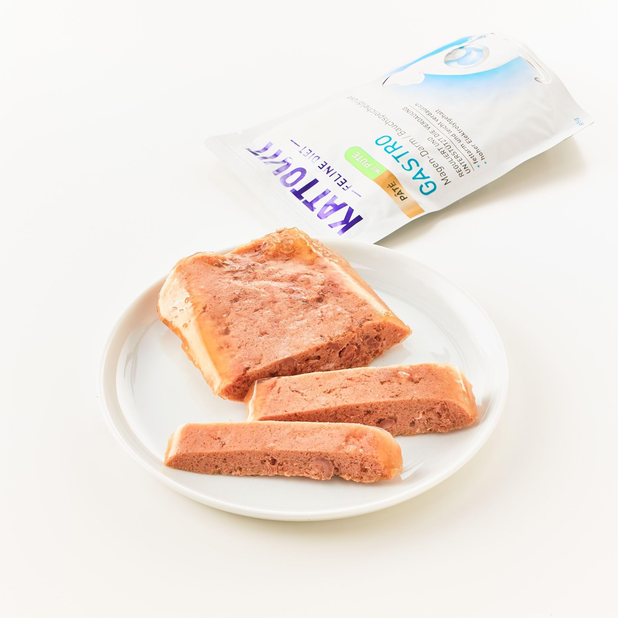 Kattovit - Gastro mokra karma dla kotów | mokra karma dla kotów wspomagająca układ żołądkowo-jelitowy | dietetyczna mieszanka paszowa w woreczku dla dorosłych kotów | 10 x 85 g Paté indyk