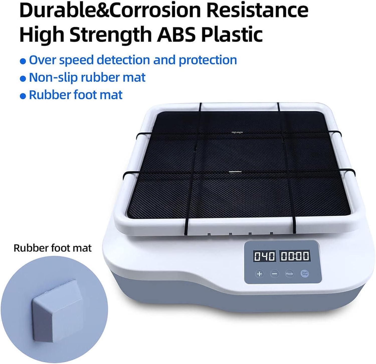 COYEUX Agitador Orbital Digital, Velocidad Ajustable de 40 a 200 RPM, Pantalla Digital LED de Velocidad y Tiempo, con Modo Continuo o Temporizador de 1 min a 19 h 59 min, para Laboratorios y aulas
