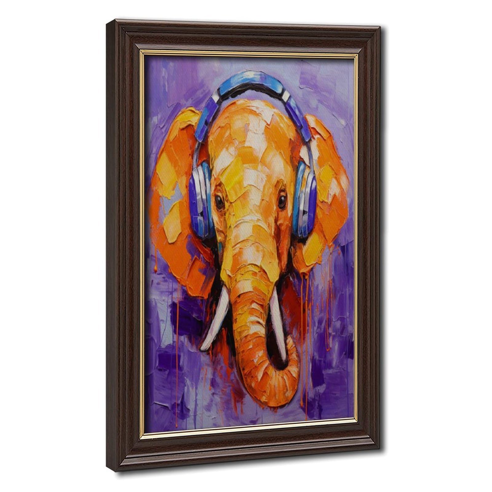 Bareronor Abstract Elephant Poster Canvas Poster Bedroom Decor Landscape Office Room Decor Gift 20" L X 30" W