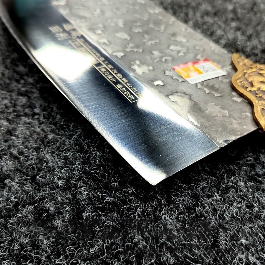 Meat Cleaver,Cleaver Knife 8 Inch Slicing Knife Butcher Chefs Cleaver Handmade Forged Longquan Kitchen Knives For Cutting Vegetables, LAMAJIGA5844