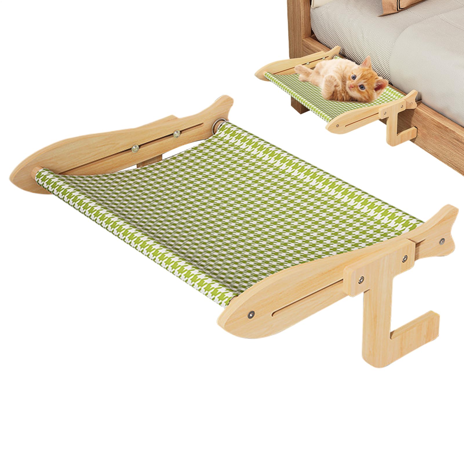 Cat Hammock Window, Adjustment Window Cat Hammock, Multifunctional Sliding Clip Slot | Wall Furniture - Sturdy Wooden Pet Furniture For Indoor Windowsill Bedside Balcony Patio