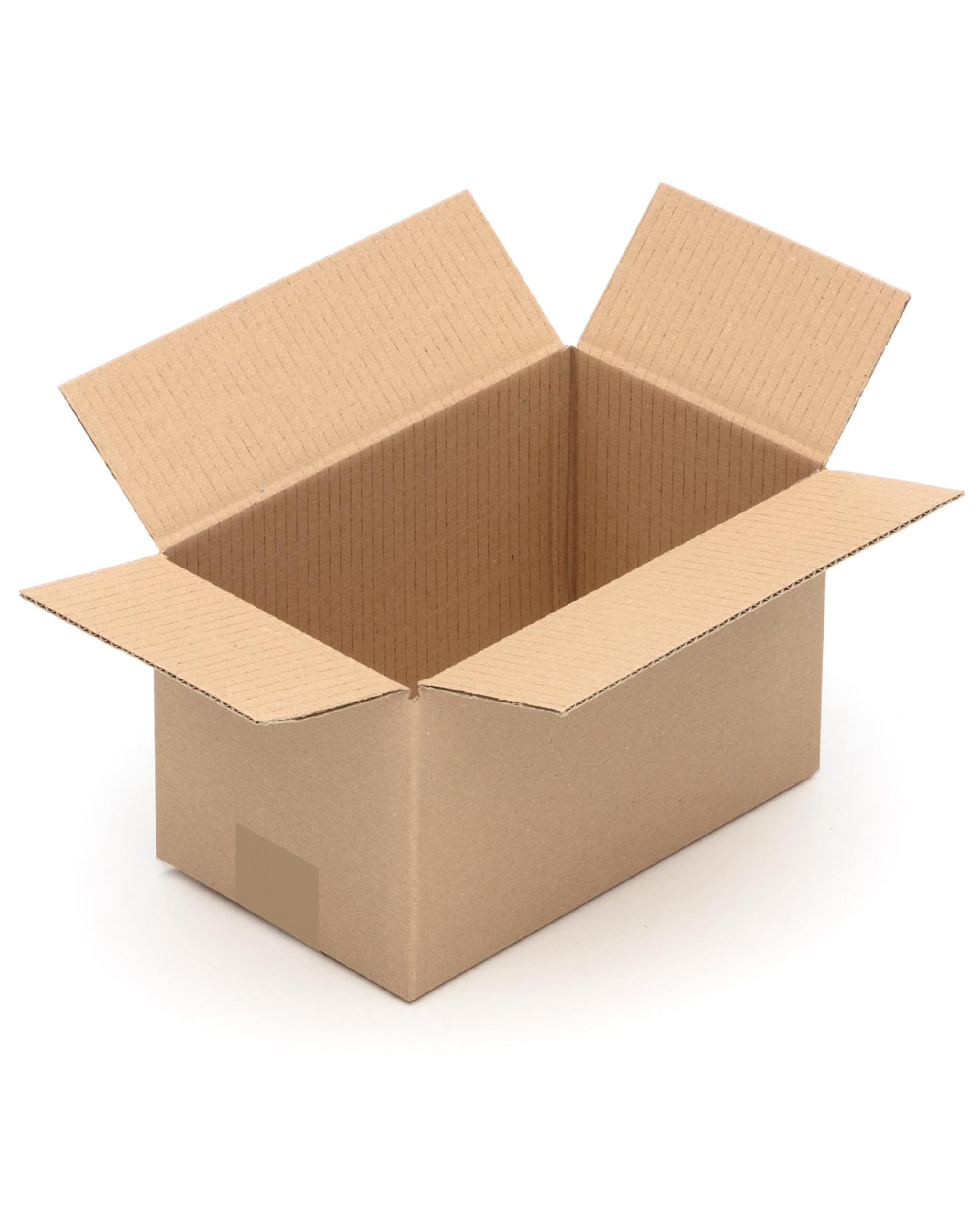 KK Verpackungen Versandkartons 250 x 150 x 150 mm Braun 1-wellig (Außenmaß 255 x 155 x 155 mm) | 250 Stück, Faltkartons Kartons für Versand als DHL Päckchen M DPD Hermes GLS Paketklasse S (KK13)