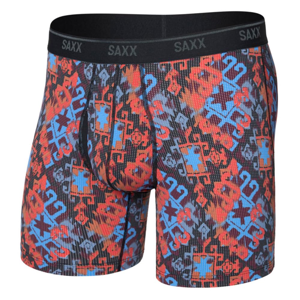 SAXX Underwear Co. Mens Quest Quick Dry Mesh Boxer Brief Fly - L