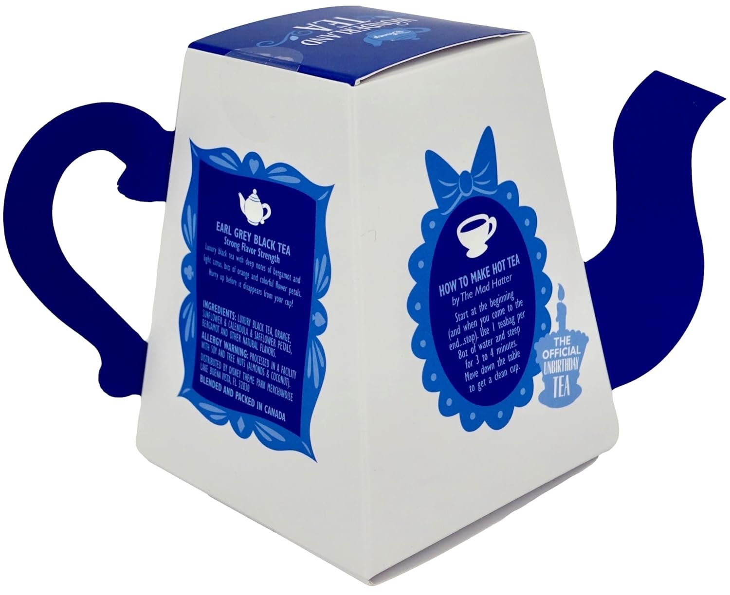 Disney Parks Exclusive - Alice in Wonderland Luxury Black Tea - Topsy Turvy Blend - 10 Bags