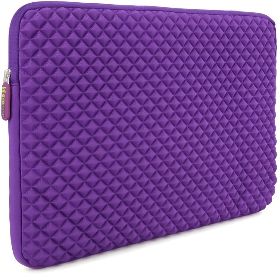 Laptop Sleeve, EveCase 11.6'' ~ 12.5'' Chromebook/Ultrabook Notebook Diamond Foam Splash & Shock Resistant Neoprene Sleeve Case Travel Bag (Purple)